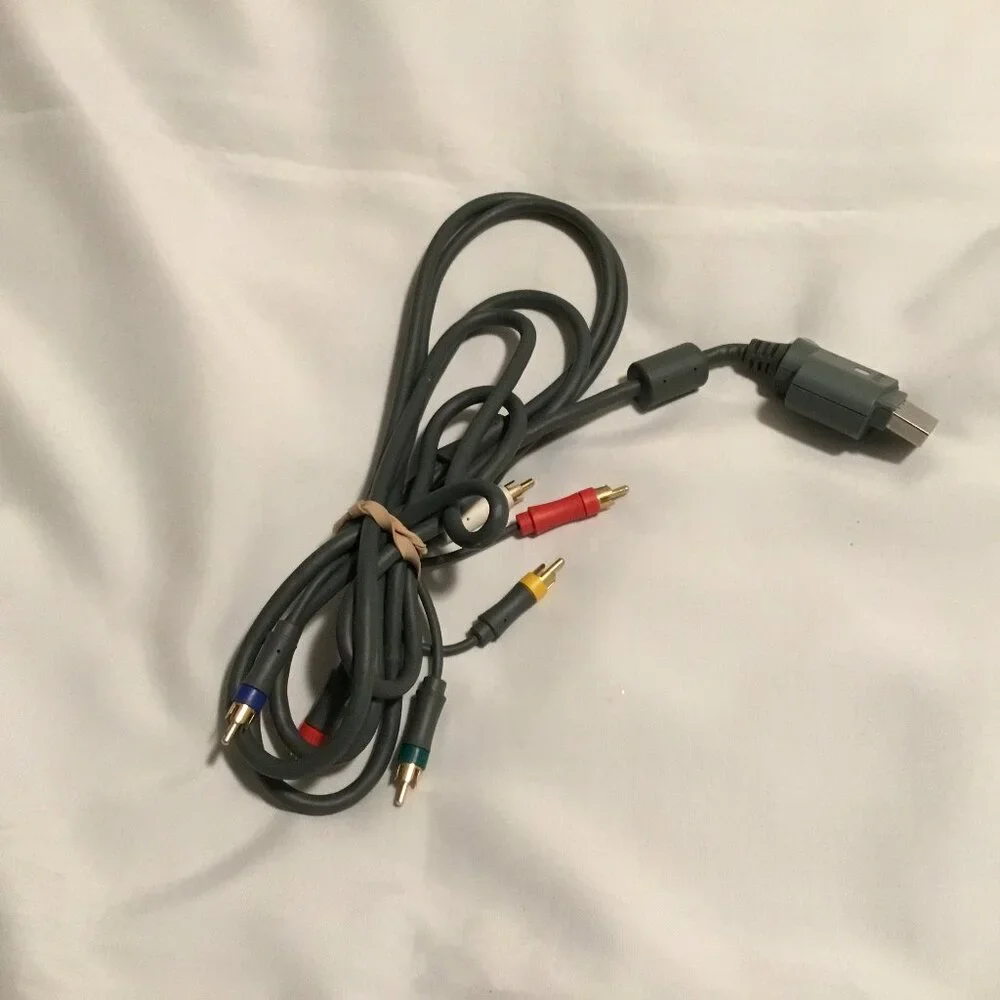Official Microsoft Xbox 360 Audio Video AV Component HD Cable Cord! ~ Authentic!